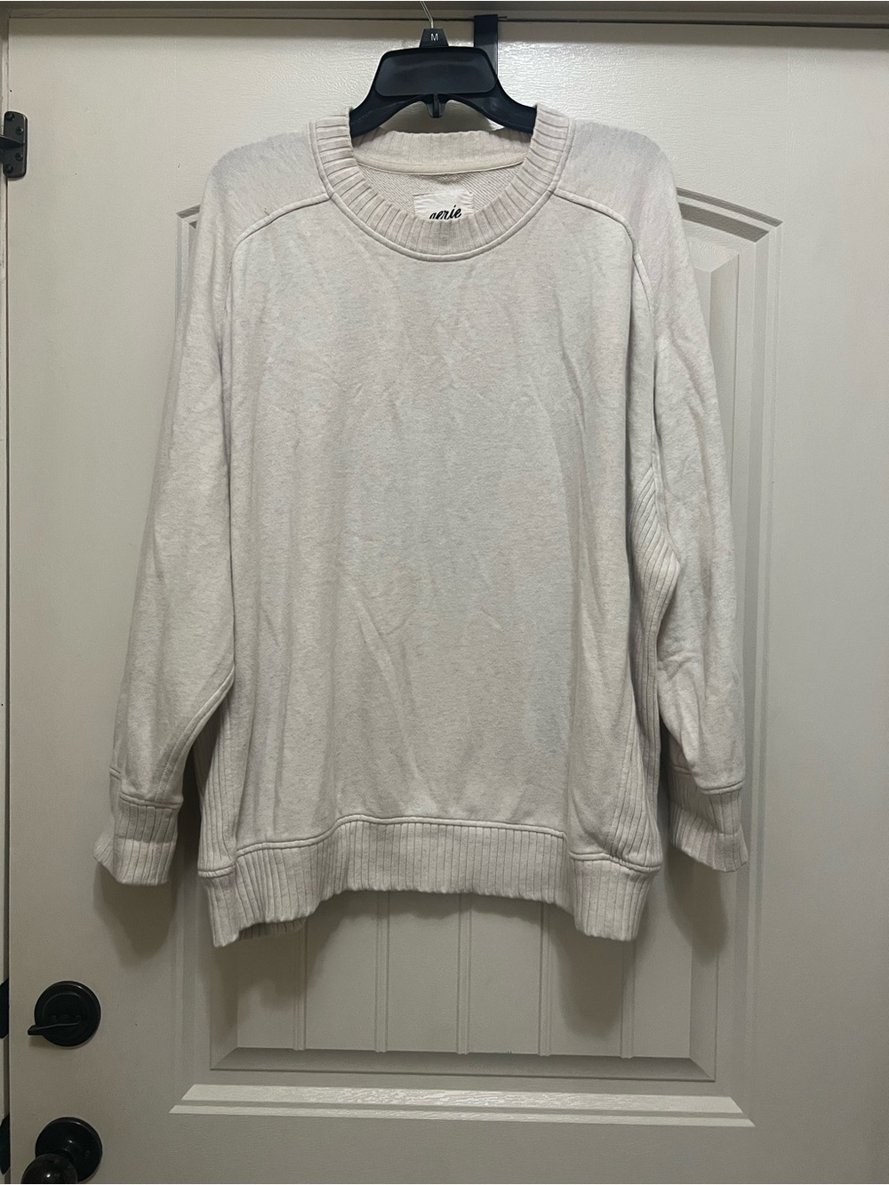 aerie Cream Crewneck Sweatshirt